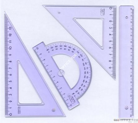 Komplet geom.z linijką 16cm 2005 PRATEL