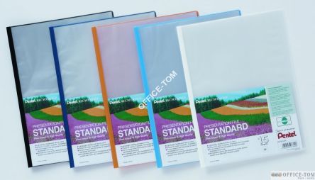Skoroszyt PENTEL prezentacyjny standard 15 kieszeni g/żółty