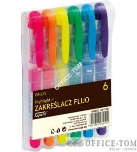 Zakreślacz GRAND GR219 6szt. 160-1881