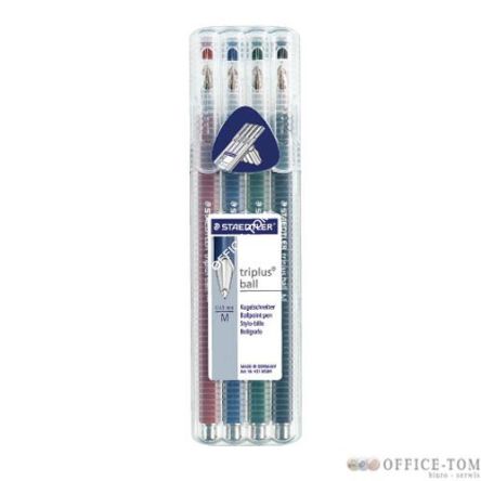 Długopis TRIPLUS BALL 4szt STEADTLER 431 FSB4