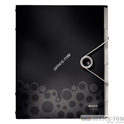 Teczka segregująca 12 przekładek LEITZ Bebop, czarny
