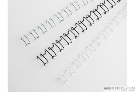 Grzbiety drutowe GBC A4 21L 12 mm SLV (100)
