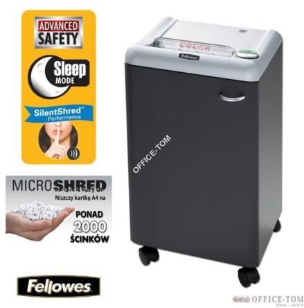 Niszczarka FELLOWES EF-1524M Szaro-czarny DIN4 13str 50L