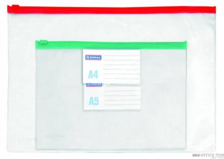 Koszulka Donau ziPPer bag PVC A5 240 x 180 mm z suwakiem
