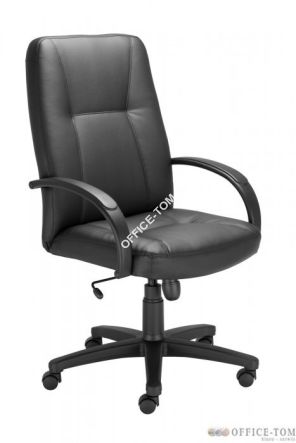 Fotel NITRA V04 imitacja skóry czarna Nowy Styl