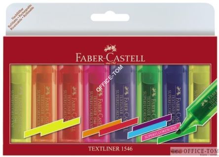Zakreślacz 1546 Etui 8 Szt (6+2 Żółte) FABER-CASTELL