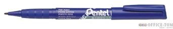 Marker cienki wodoodporny PENTEL końcówka 0,8 mm ekologiczne Niebieski