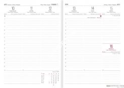 Kalendarz Książkowy A5 Best Okładka 18-C4 Granat /Przeszycie.TELEGRAPH