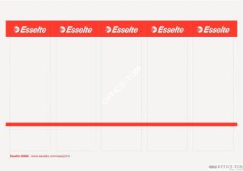 Etykiety ESSELTE grzbietowe, szerokie do segreg. No.1 Power i ekonom. ESSELTE, 49X158mm, 10x5 szt., białe, ...