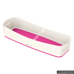 Organizer MyBOX podłużny biało-różowy Leitz
