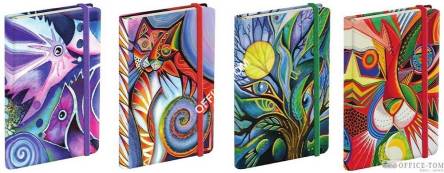 Notatnik ekskluzywny NARCISSUS 80k. City Cats 12x17 4 wzory