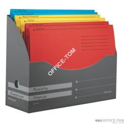 Kartonowy organizer na biurko w komplecie 6 teczek ESSELTE