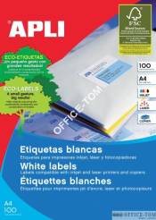 Etykiety APLI uniwersalne   70x33,8 Biały 100ark 2400szt