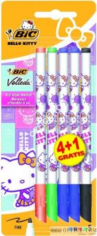 Marker VELLEDA HELLO KITTY blister 4+1 905413 BIC