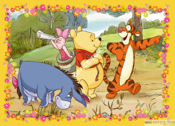 Puzzle Kubuś Puchatek - Puzzle 4w1 70 elementów TREFL 34062