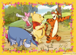 Puzzle Kubuś Puchatek - Puzzle 4w1 70 elementów TREFL 34062