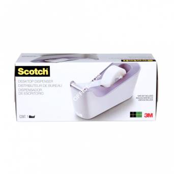 Dyspenser do taśm SCOTCH (C-18L), w zestawie taśma Magic 19mmx33m, lawendowy