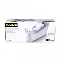 Dyspenser do taśm SCOTCH (C-18L), w zestawie taśma Magic 19mmx33m, lawendowy