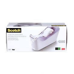 Dyspenser do taśm SCOTCH (C-18L), w zestawie taśma Magic 19mmx33m, lawendowy