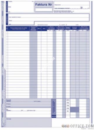 Faktura VAT MICHALCZYK I PROKOP A4 80 kartek