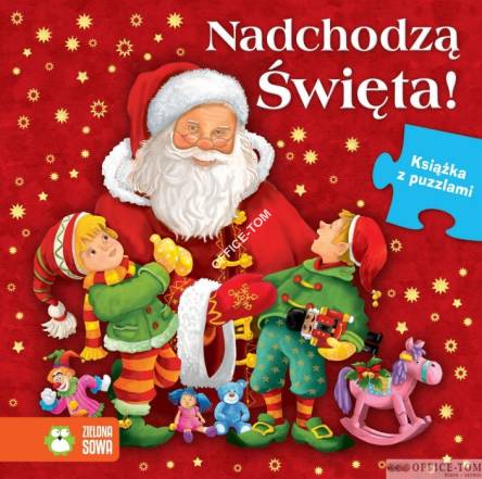 Książka Nadchodzą Święta. Książka z puzzlami?NOWA OKŁADKA 2014 Zielona Sowa