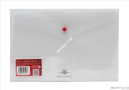 Teczka kopertowa PP 240x360mm Przezroczysty CONCORD