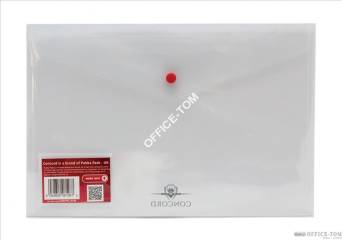 Teczka kopertowa PP 240x360mm Przezroczysty CONCORD
