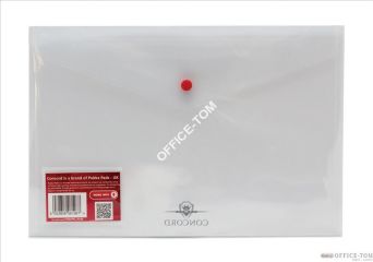 Teczka kopertowa PP 240x360mm Przezroczysty CONCORD