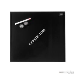 Tablica szklana Nobo Diamond Glass czarna 450x450