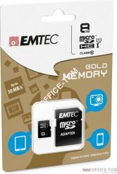Karta pamięci EMTEC MicroSDHC z adapterem SD 8GB Class10 TelCo
