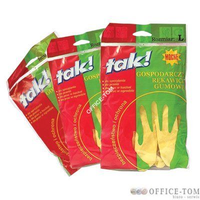Rekawice gosp.gumowe \'M\'  TAK!