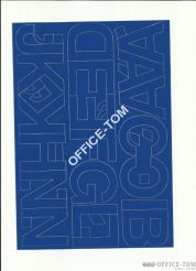 LITERY samoprzylepne 5cm (8szt) czarne ARTDRUK