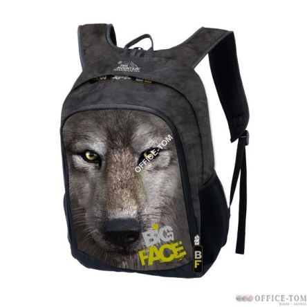 Plecak młodzieżowy 16\'\' WILK - THE MOUNTAIN BIG FACE ST.MAJEWSKI