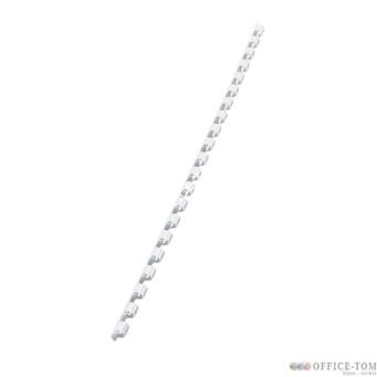 Grzbiety palstikowe LEITZ do bindowania   6 mm, biały