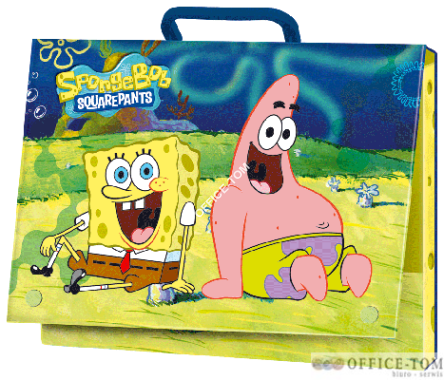 Teczka z rączką A4, SPONGE BOB ST.MAJEWSKI