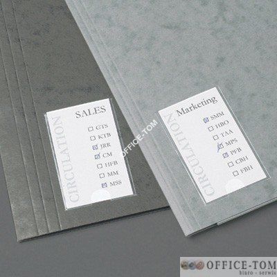 Samoprzylepne kieszenie na etykiety 3L 25x75 mm