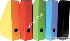 Pojemnik na czasopisma lakierowany Bantex żółty