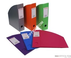 Pojemnik na czasopisma 7 cm silver Biurfol Srebrny