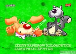 Zeszyt papierów kolorowych samoprzylepnych B4-, 8k. Unipap