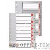 Przekładki plastikowe szare  PP numeryczne A4 ESSELTE, 1-31 maxi