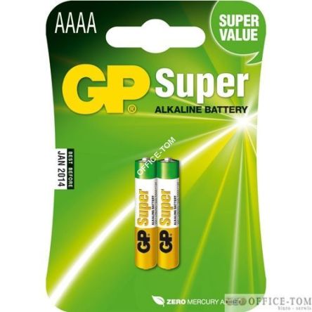 Bateria alkaliczna GP Super AAAA / LR8D425; 1.5V GPPCA025A015
