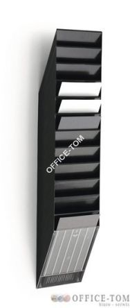 Zestaw 12 Pojemników na dokumenty Formatu A4 Flexiboxx Czarny Durable