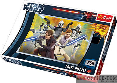 Puzzle Gwiezdne Wojny -Clone Wars 260 elementów TREFL 13130