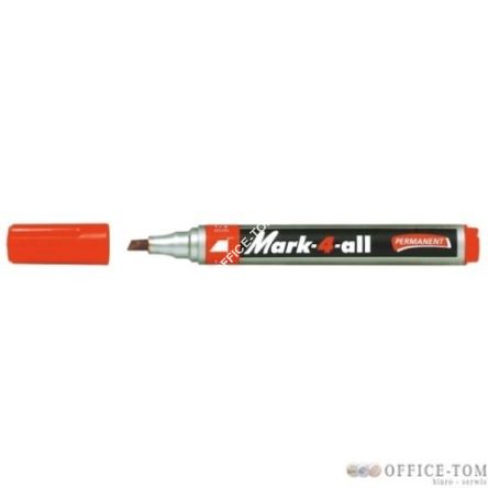 Marker permanentny STABILO mark-4-all, ścięta końcówka czerwony