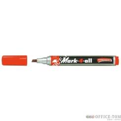 Marker permanentny STABILO mark-4-all, ścięta końcówka czerwony