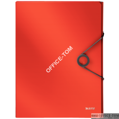Teczka z gumką PP Leitz Solid, 30mm, jasnoczerwona 45681020