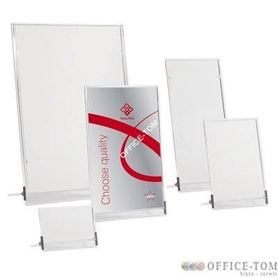 TAbliczka stojąca jednostronna PANTA-PLAST 11 X 23 CM