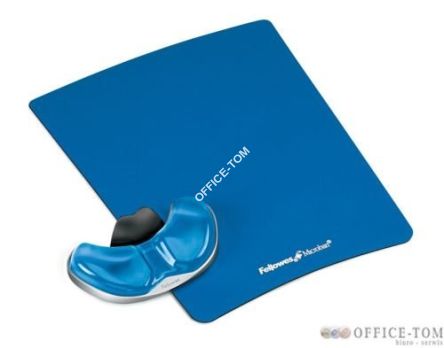 Podkładka pod mysz i nadgarstek FELLOWES Health-V CRYSTAL PALM, niebieska