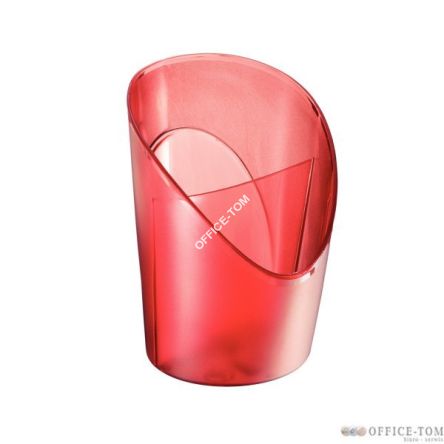 Kubek na długopisy ESSELTE EUROPOST SOLEA 623578 przroczysty-czerwony