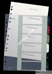 Przekładki plast do nadruku tekstu na kartę Leitz Style 1-6